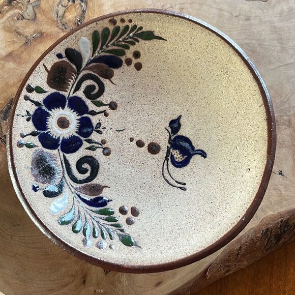 Set of 3 Netzi Mexico Pottery Small Plates / Wall Decor - Picture 6 of 9